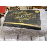 TWO PACKS OF NEW HOTEL PILLOWS (TWO PILLOWS PER PACK) RRP £29.99 PER PACK