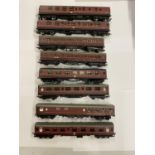 EIGHT OO GAUGE RAILWAY PASSENGER CARRIAGES