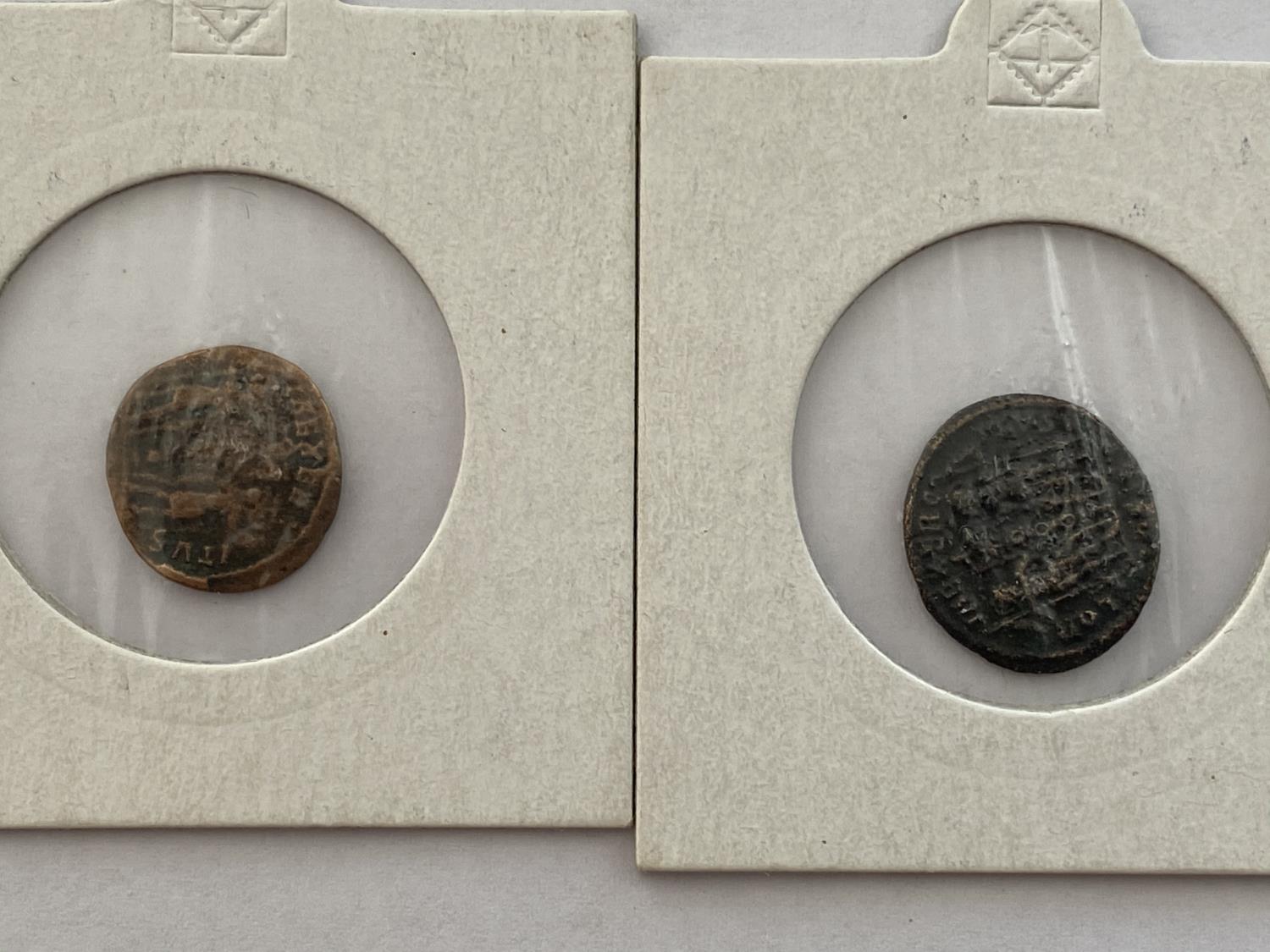 FOUR BRONZE ROMAN COINS - Bild 4 aus 5