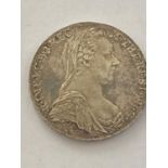 A MARIA THERESA SILVER THALER COIN