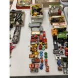 VARIOUS VINTAGE DIECAST CARS AND WAGONS