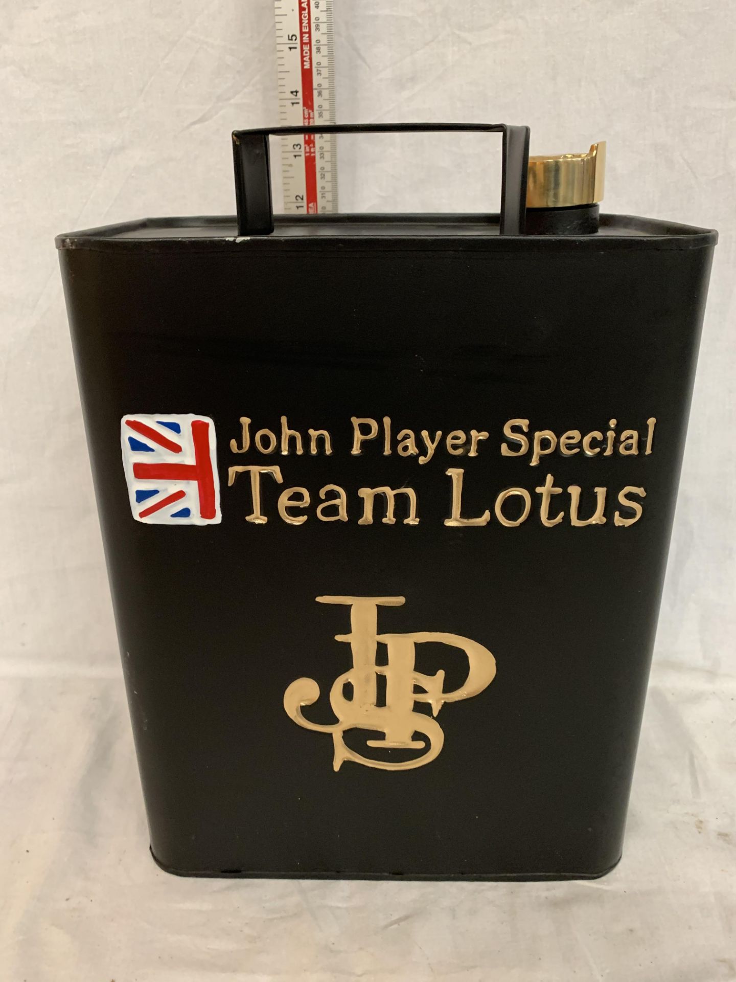 A JOHN PLAYER SPECIAL TEAM LOTUS PETROL CAN