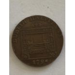 A 1794 DUBLIN HALFPENNY