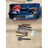 VARIOUS TOOLS - COLD CHISELS, MODELLER'S BLOW TORCH ETC