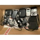 VARIOUS DIGITAL CAMERAS AND CASES TO INCLUDE KODAK, SAMSUNG ETC