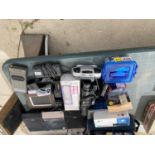 A LARGE COLLECTION OF ELECTRICAL ITEMS TO INCLUDE A PHILIPS MICRO SYSTEM, PHONE, SANYO VIDEO CAMERA,