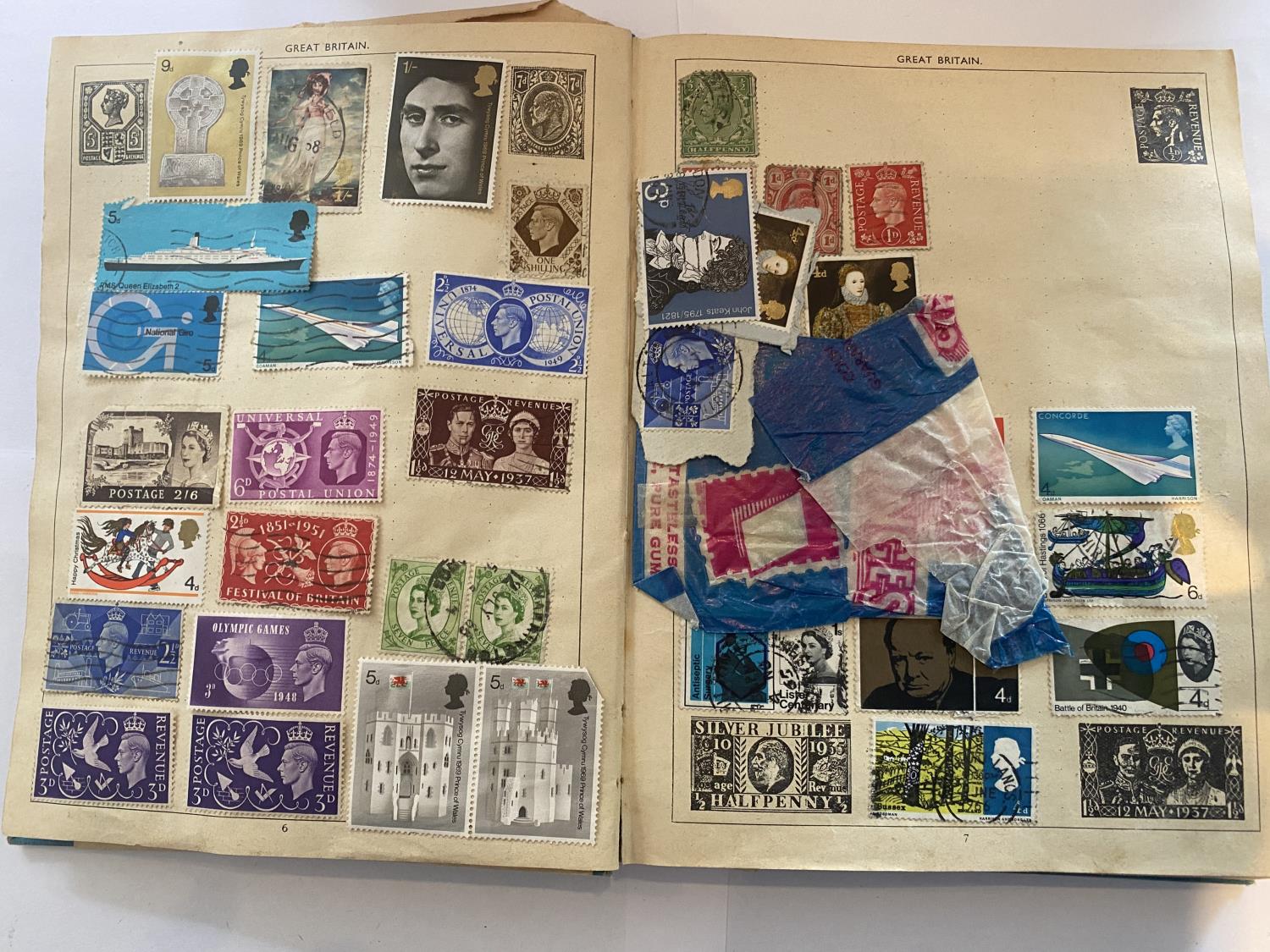 A STAMP ALBUM AND CONTENTS - Image 2 of 10