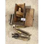 VARIOUS SMALL VINTAGE BRASS GREASE GUNS