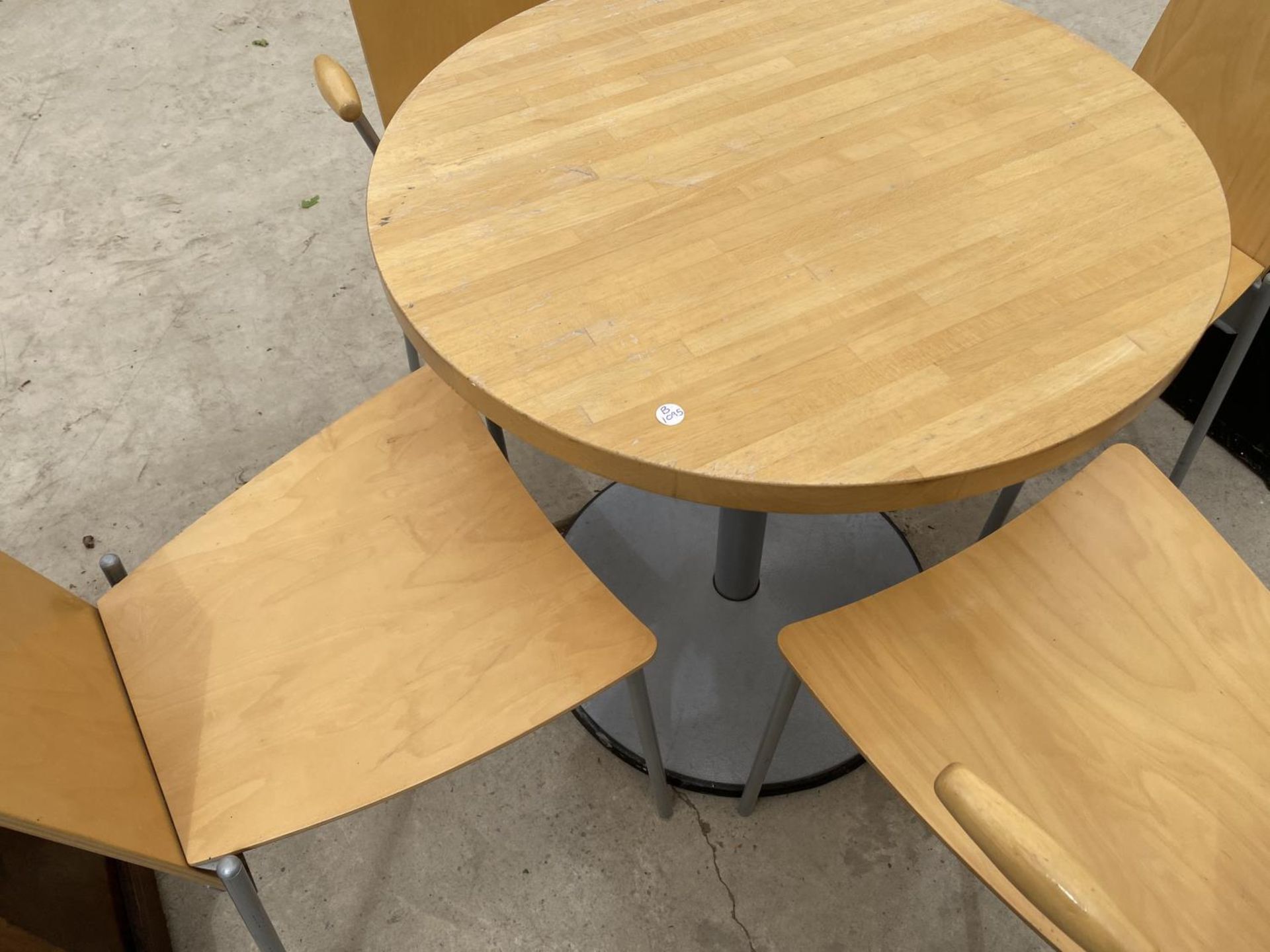 AN IKEA BREAKFAST TABLE AND FOUR CHAIRS - Image 2 of 3