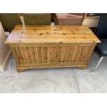 A PINE BLANKET CHEST