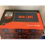 A NEW AND BOXED NEON 'MAN CAVE' SIGN