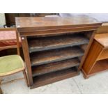 A MAHOGANY FOUR TIER BOOKCASE