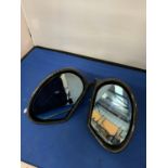 A PAIR OF SUBARU GC 7/8 SIDE MIRRORS CARBON FIBRE