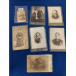 SEVEN LATE VICTORIAN MACCLESFIELD RELATED PORTRAIT PHOTOGRAPHS