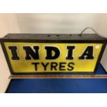 AN INDIA ILLUMINATED LIGHT BOX SIGN