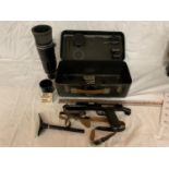 A VINTAGE CASED PHOTO SNIPER CAMERA