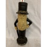 A CAST 'MR PEANUT' MONEY BOX