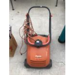 AN ELECTRIC FLYMO LAWNRAKE COMPACT 340