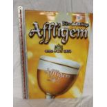 AN 'AFFLIGEM BIERE DE L'ABBAYE' ADVERTISING SIGN