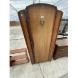 A MAHOGANY SINGLE WARDROBE