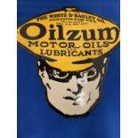 AN ENAMEL OILZUM MOTOR OILS LUBRICANTS SIGN