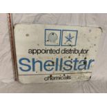 A 'SHELLSTAR CHEMICALS' METAL ADVERTISING SIGN