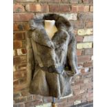 A VINTAGE CONEY FUR JACKET