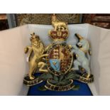 A VERY LARGE MODEL OF A COAT OF ARMS