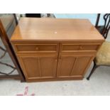 A STAG TEAM CABINET WITH TWO DOORS AND TWO DRAWERS