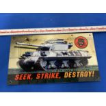 AN M10 TANK DESTROYER METAL SIGN