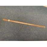 A VINTAGE WOODEN 4FT MEASURING STICK