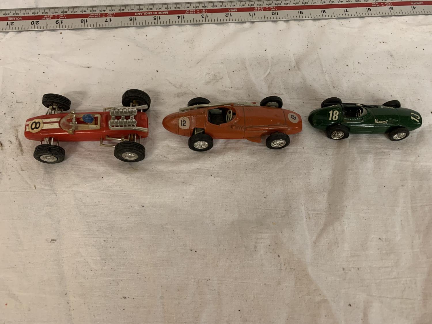 THREE VINTAGE TOY RACING CARS - Image 2 of 2