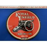 A ROYAL ENFIELD METAL SIGN