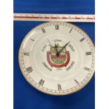 A NORMANDY VETERAN'S GOLDEN ANNIVERSARY CLOCK PLATE