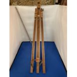 A WINDSOR AND NEWTON WOODEN FOLDING ARTISTS EASEL