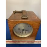 A BENZING WOODEN CASED RACING PIGEON CLOCK