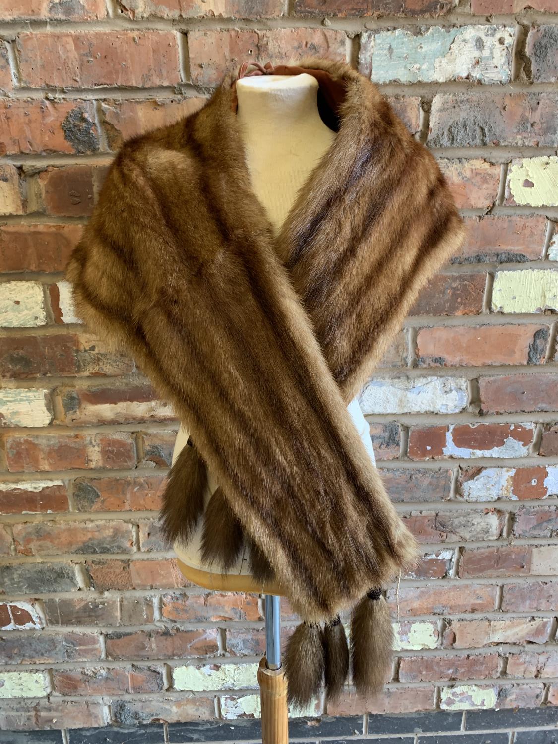 A MINK FUR STOLE