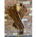 A MINK FUR STOLE