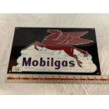 A 'MOBILGAS' SIGN