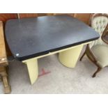 A RETRO PAINTED BEAUTILITY DRAW LEAF TABLE