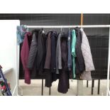 FOURTEEN ITEMS OF CLOTHING TO INCLUDE LADIES COATS AND JACKETS AND BOYS JACKETS, HOODY ETC **NOT THE