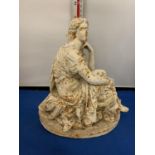 A VICTORIAN CAST IRON LADY DOOR STOP