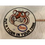 AN 'ESSO PUT A TIGER IN YOUR TANK' METAL SIGN