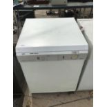 A ZANUSSI AQUA SAVE DISHWASHER IN A CLEAN CONDITION, CONTROL PANEL SLIGHTLY WORN