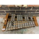 A VINTAGE LONDON GRANTON HOHNER GLOCKENSPIEL XYLOPHONE