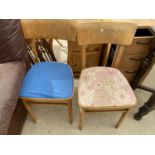 TWO RETRO 1960s KITCHEN CHAIRS