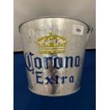 A 'CORONA EXTRA' TIN ADVERTSING BUCKET