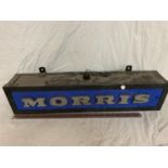 A 'MORRIS' ILLUMINATED LIGHT BOX SIGN