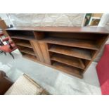 A LARGE FOUR TIER OAK BOOKCASE