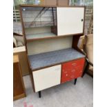 A WHITELEAF RETRO 1950's KITCHENETTE SIDEBOARD